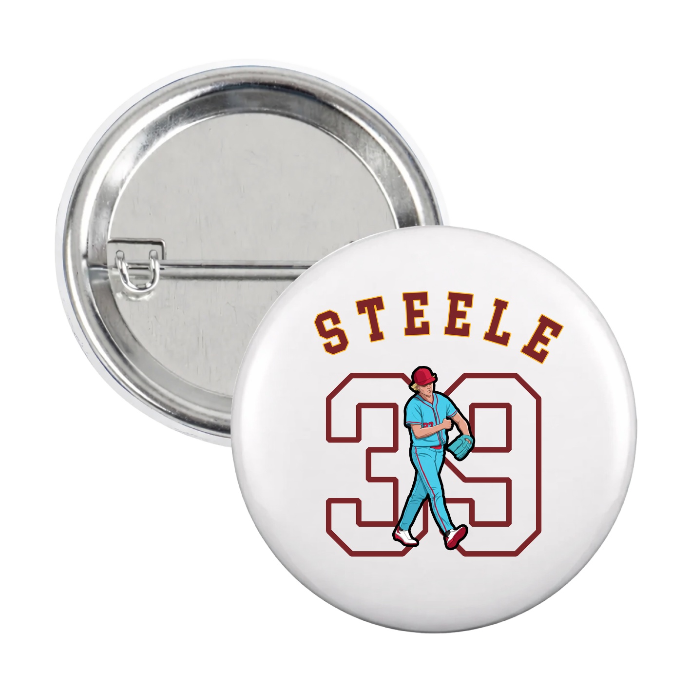 Game Day Button — Shirsey Arch in White