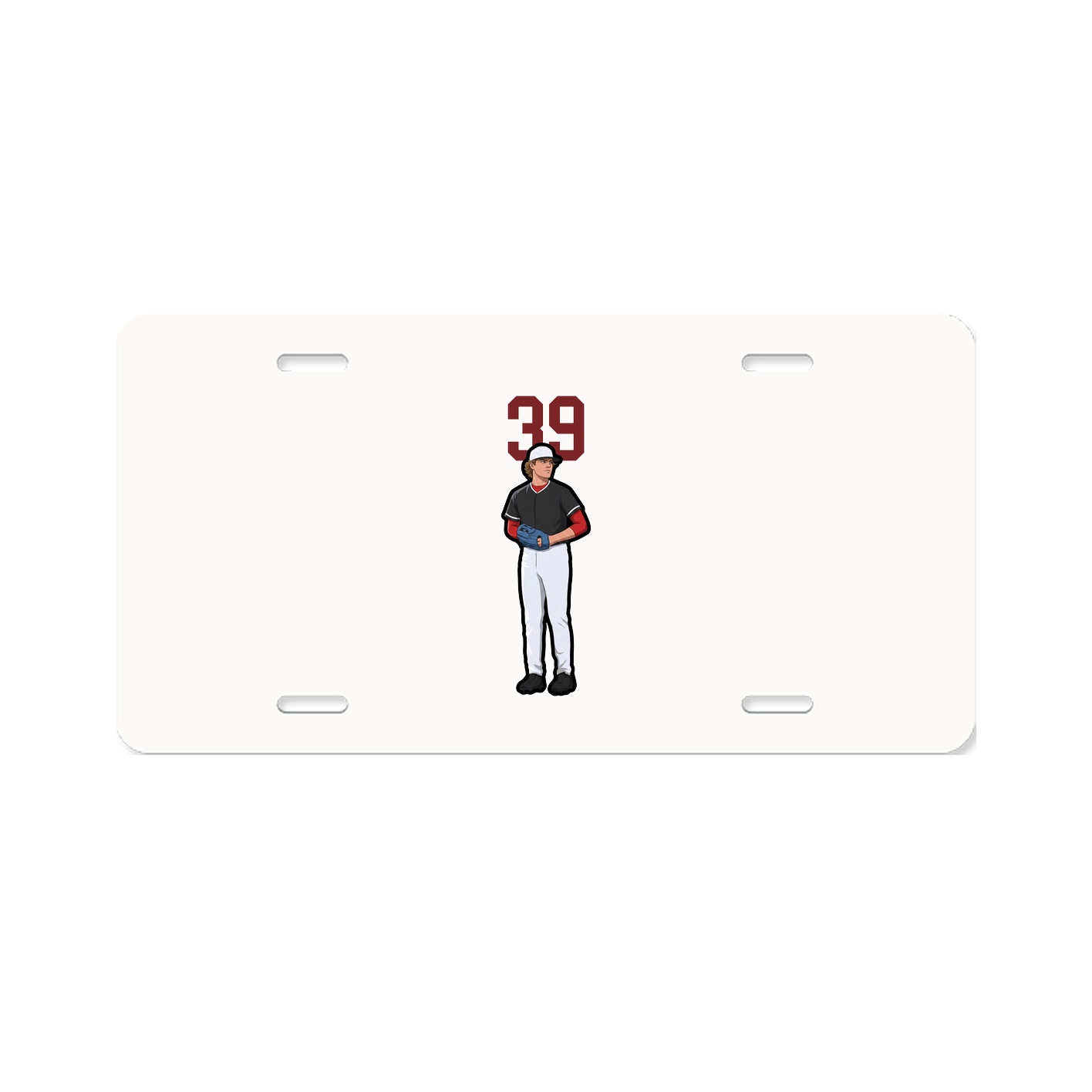 License Plate — Number Top in Classic