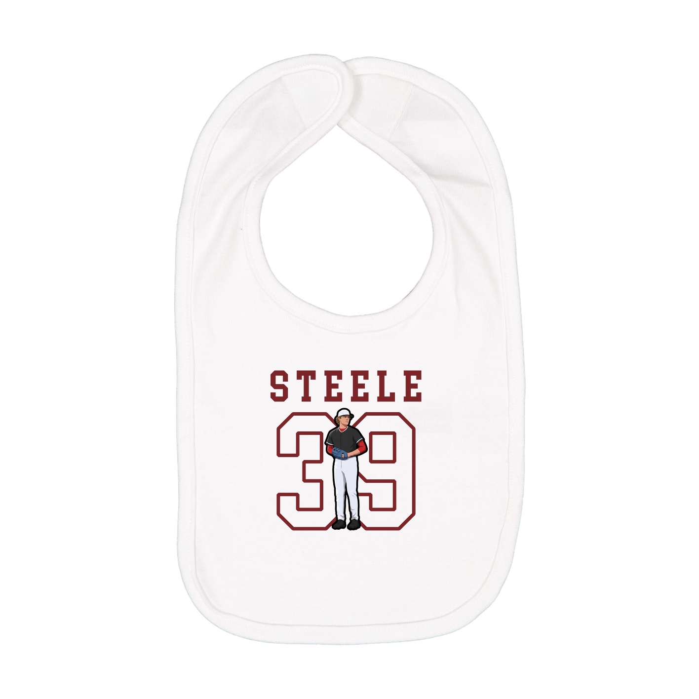Infant Bib — Shirsey in White