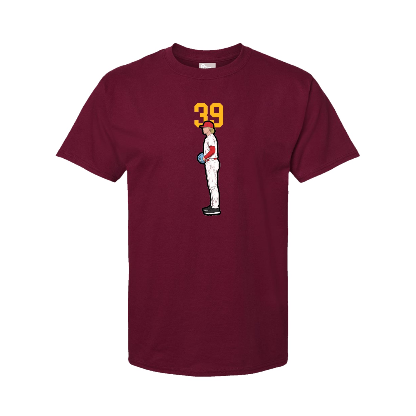 Tee — Number Top in Cardinal
