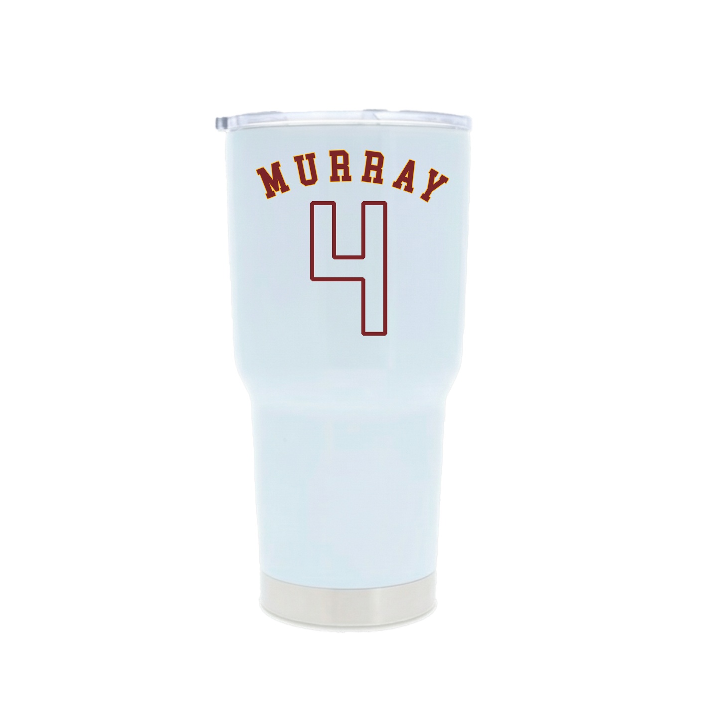30oz Stainless Steel Tumbler — Shirsey Arch in White