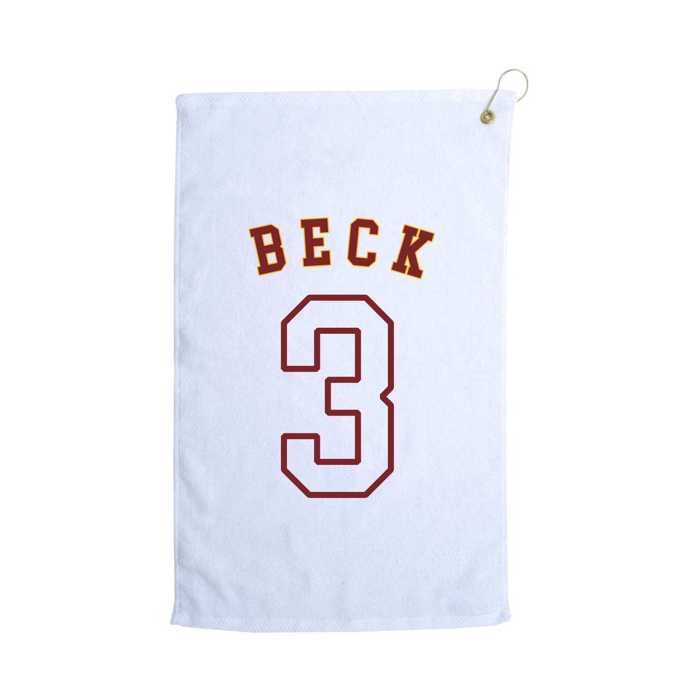 Golf Towel — Shirsey Arch in White