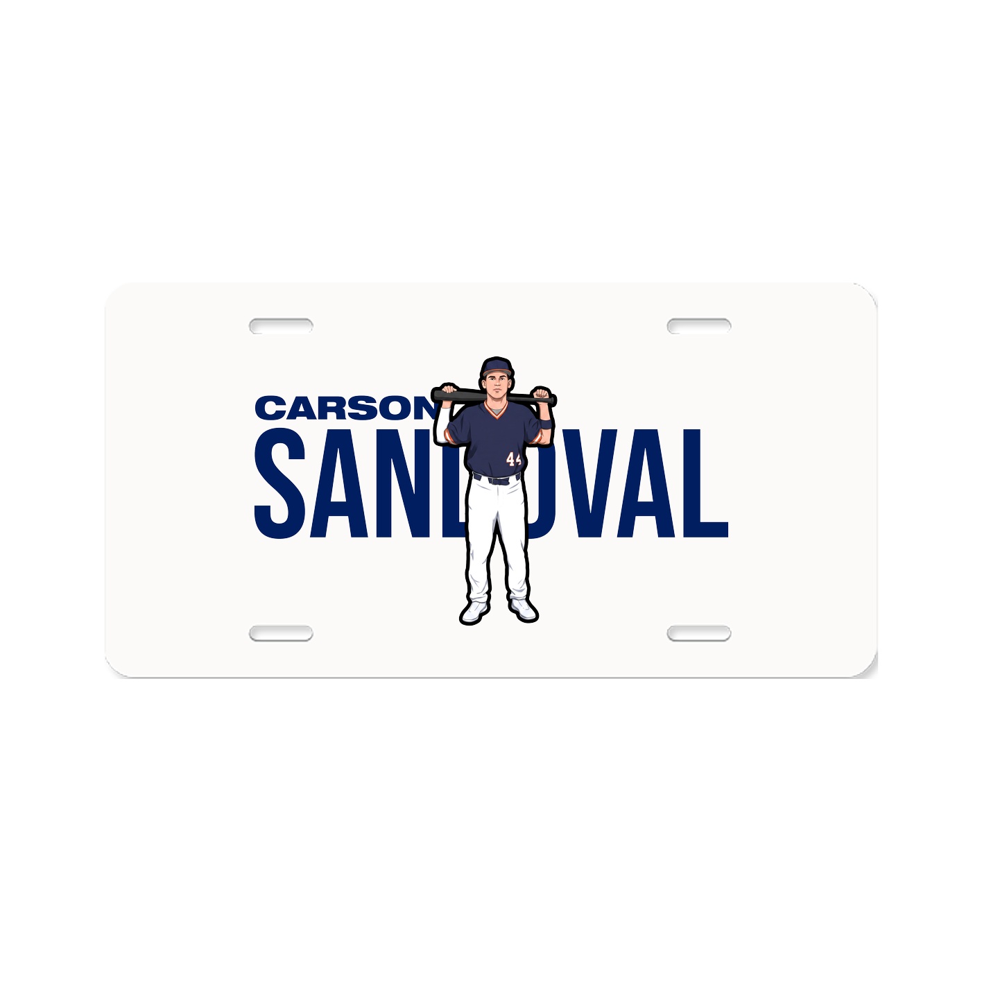 License Plate — Player Name in Classic