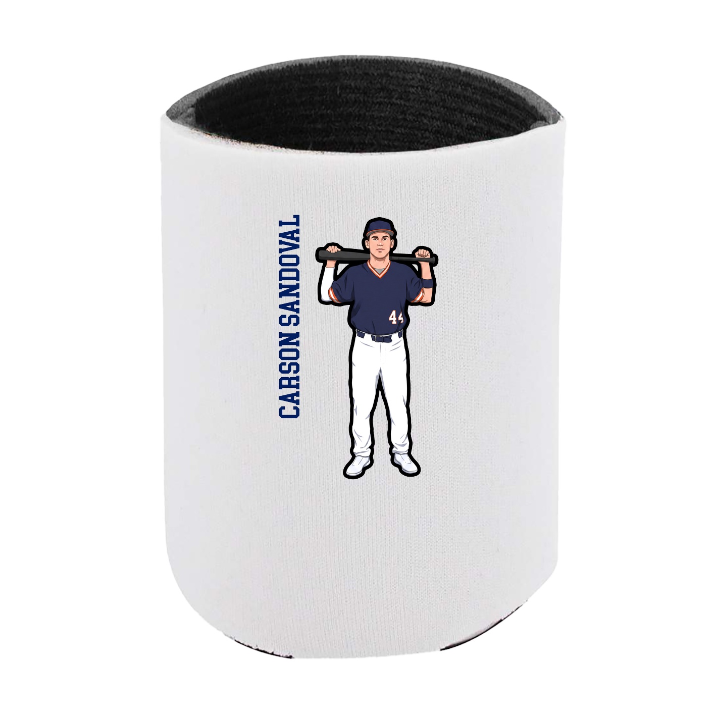 Can Holder — Name Vertical in White
