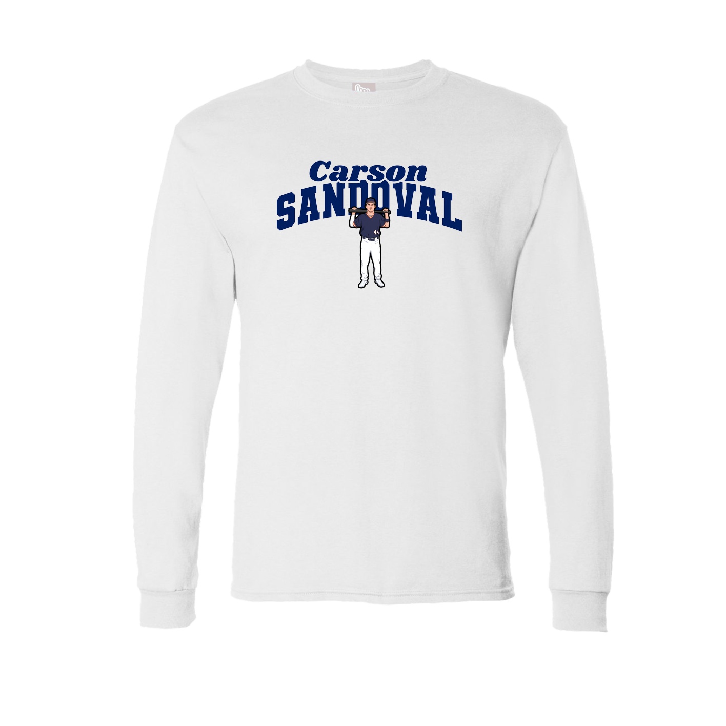 Long Sleeve Tee — Signature Arch in White