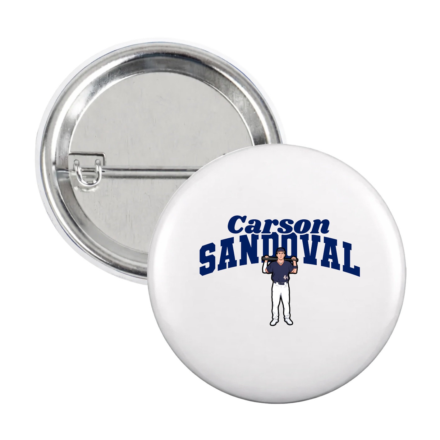 Game Day Button — Signature Arch in White