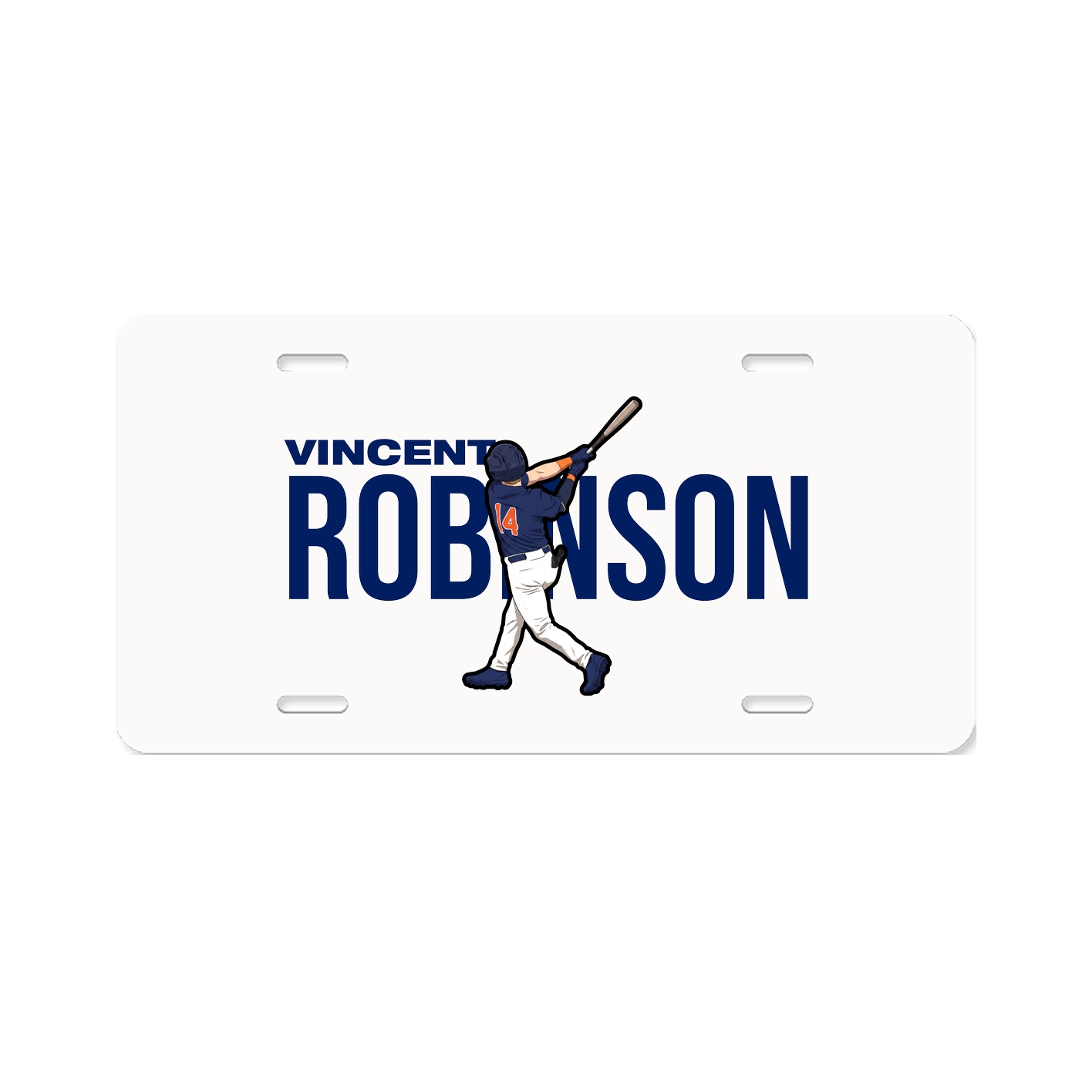 License Plate — Player Name in Classic