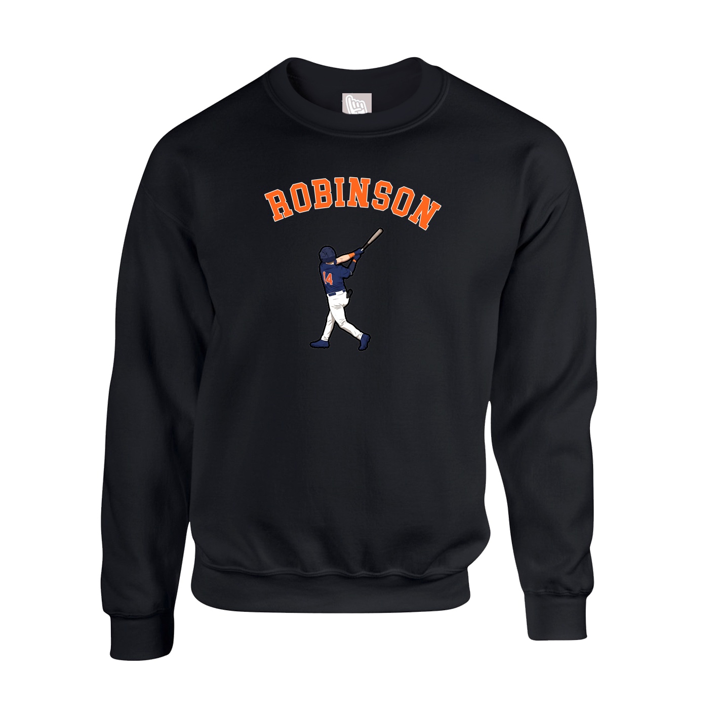 Fleece Crew — Shirsey Arch in Black