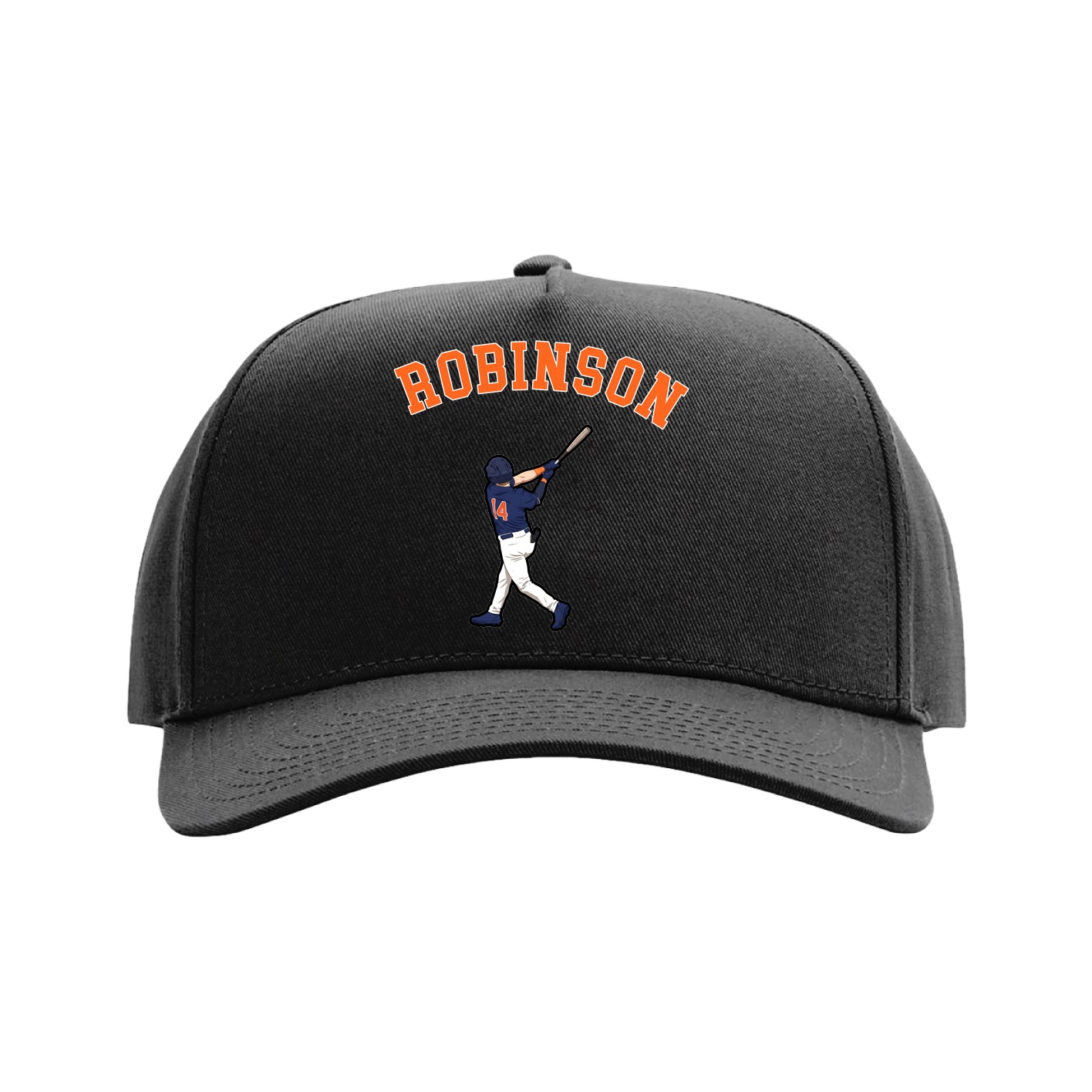 Full Fabric Five-Panel Champ Cap — Shirsey Arch in Black