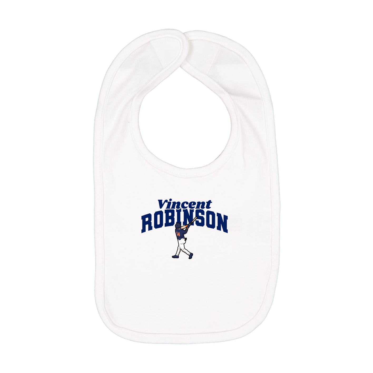 Infant Bib — Signature Arch in White