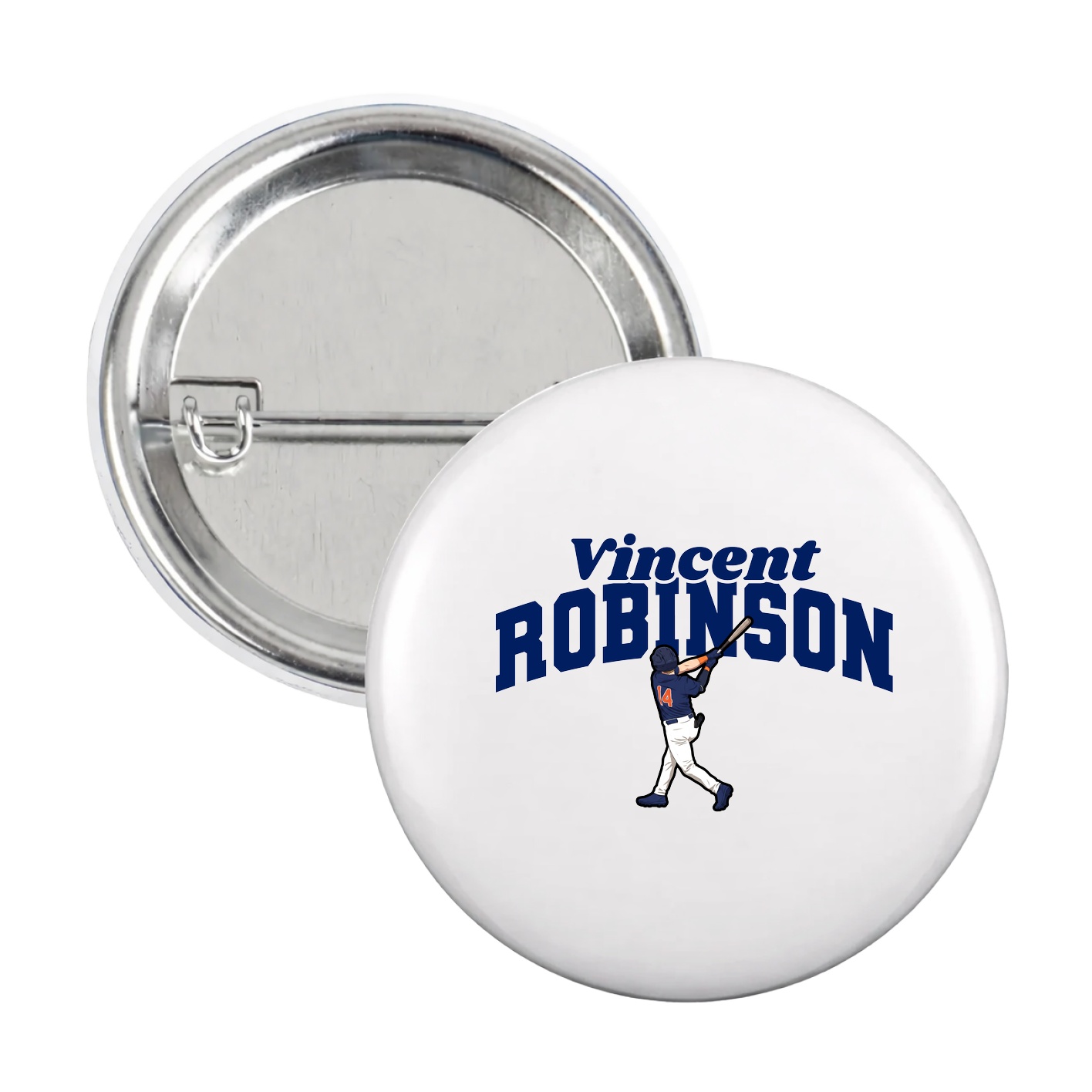 Game Day Button — Signature Arch in White