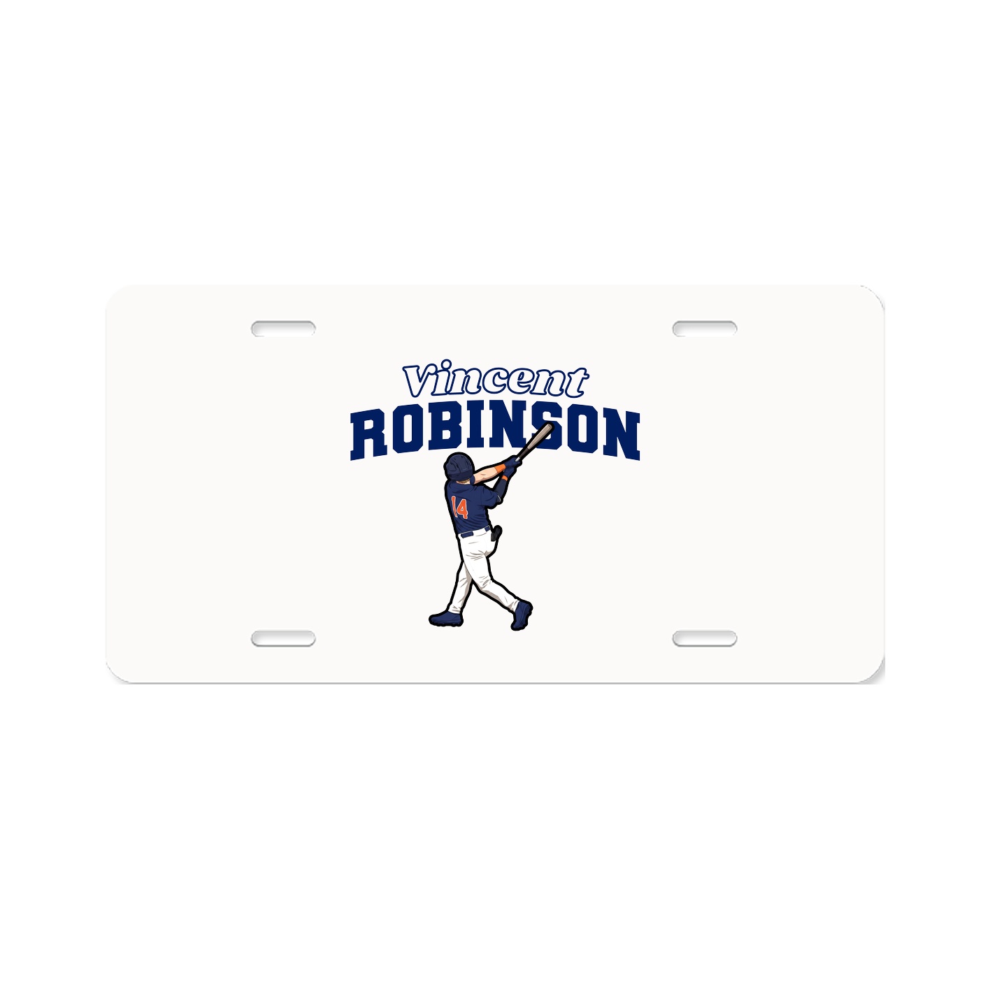 License Plate — Name Arch in Classic
