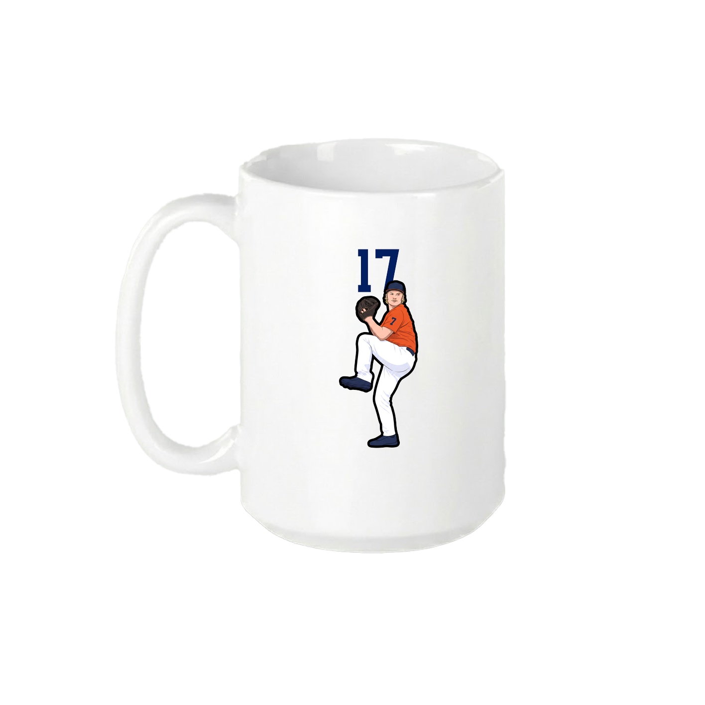 15oz Coffee Mug — Number Top in White