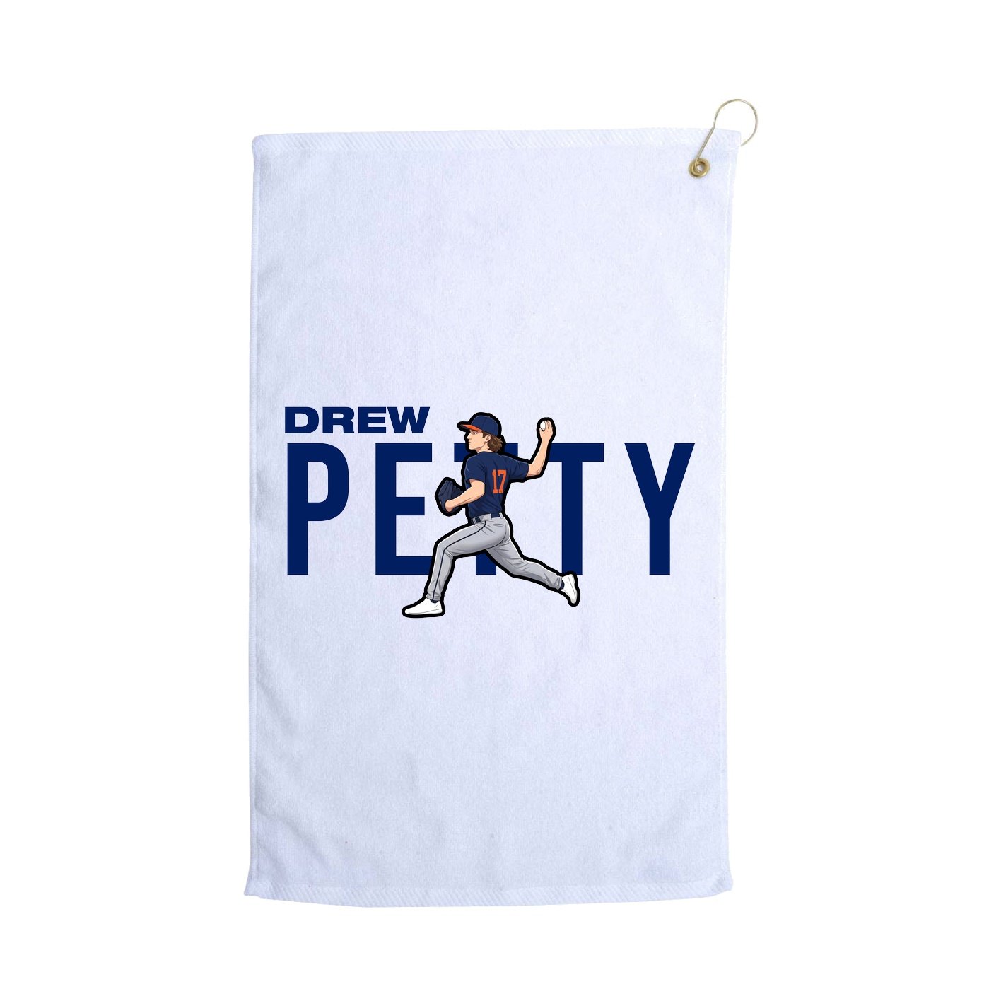 Golf Towel — Player Name in White