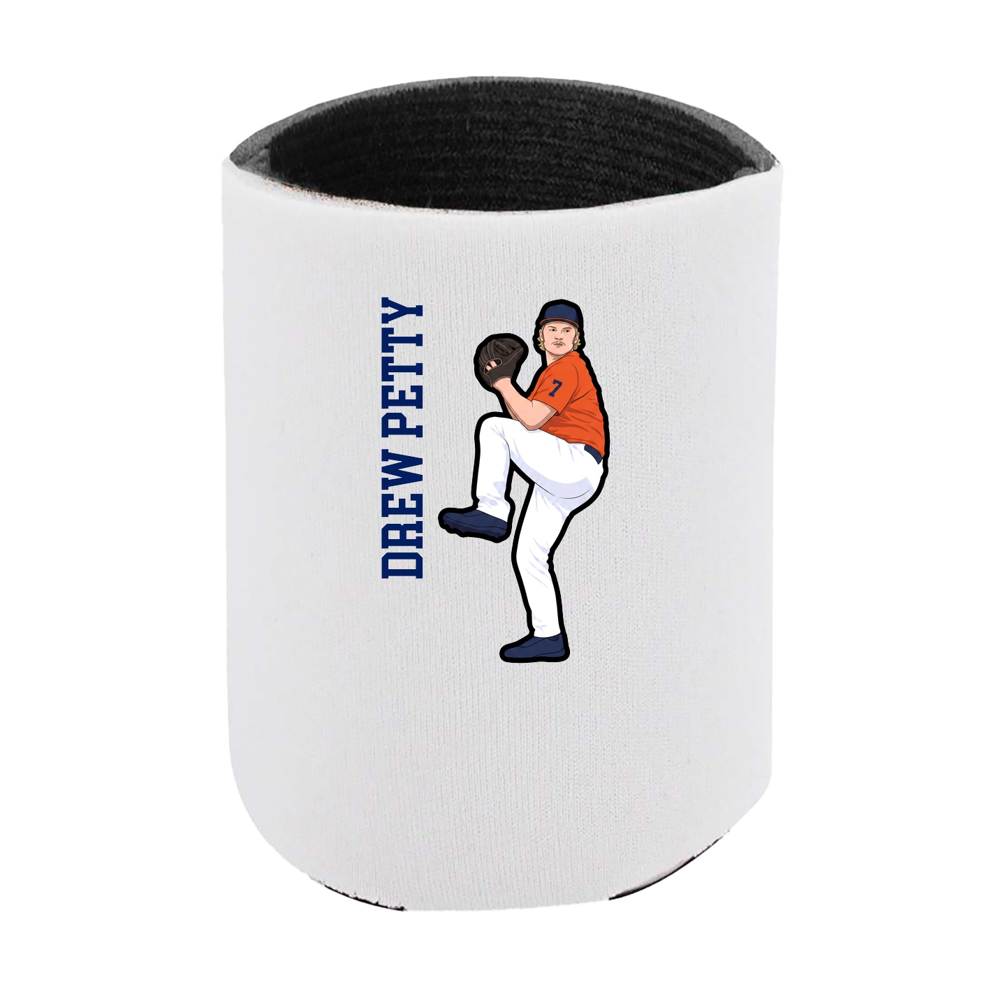 Can Holder — Name Vertical in White
