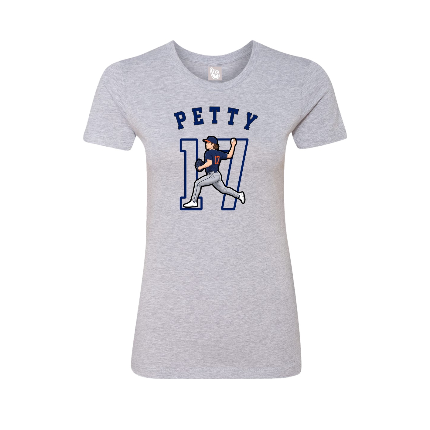 Fitted Women's Tee — Shirsey Arch in Grey