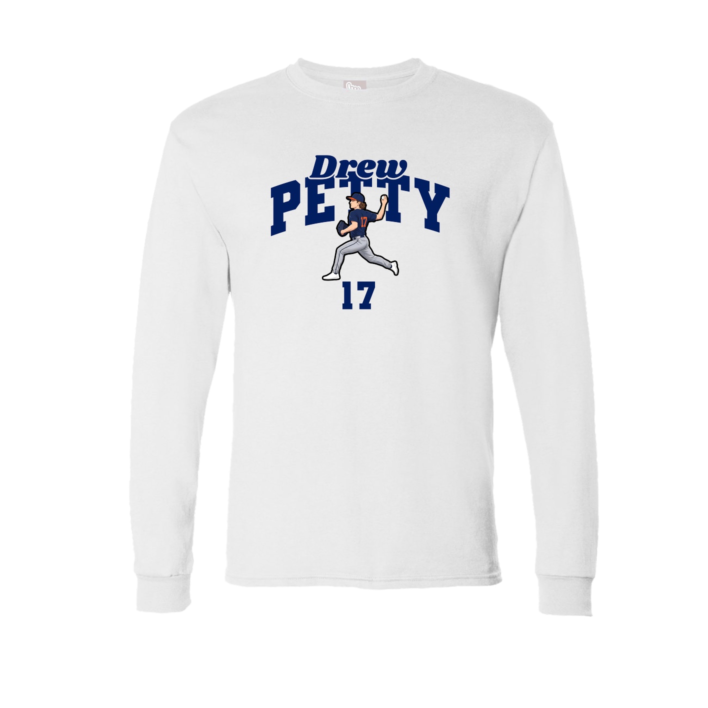 Long Sleeve Tee — Signature Arch in White