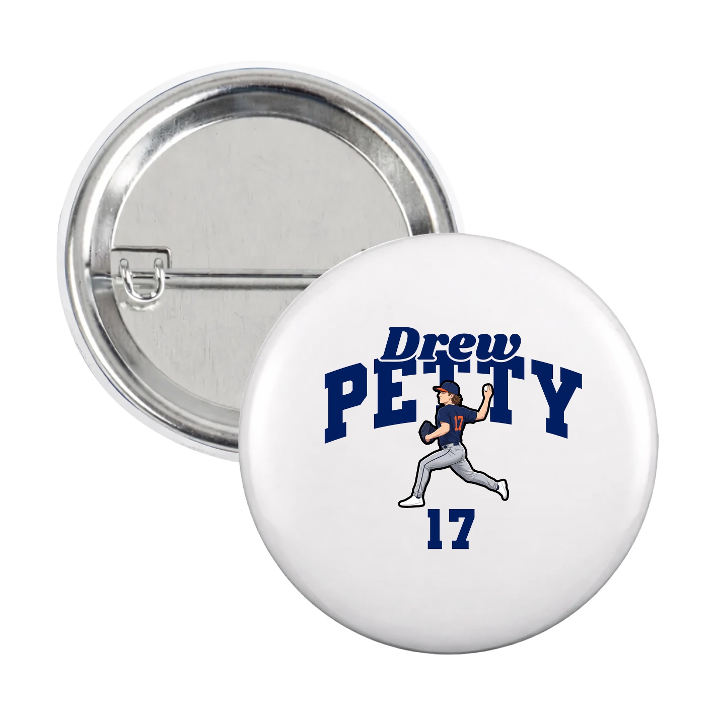 Game Day Button — Signature Arch in White