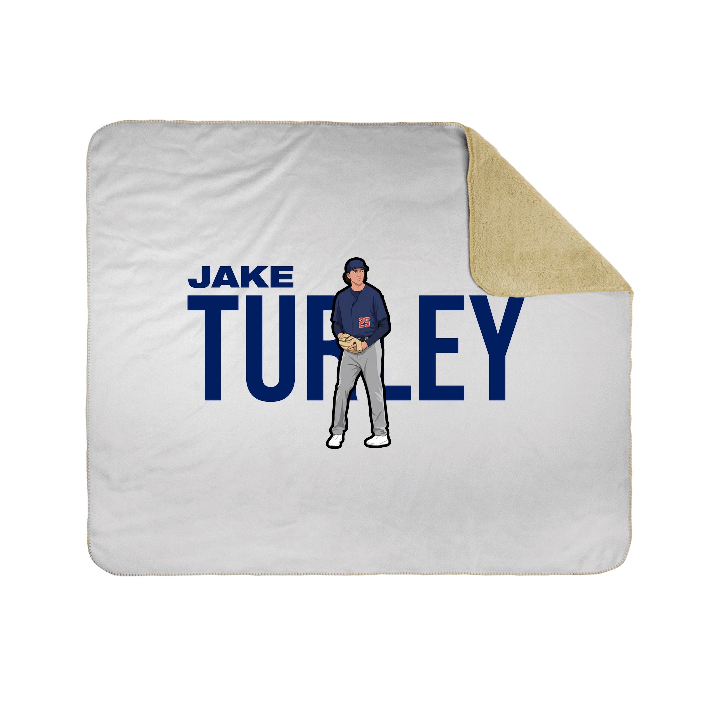 Throw Blanket — Player Name in White