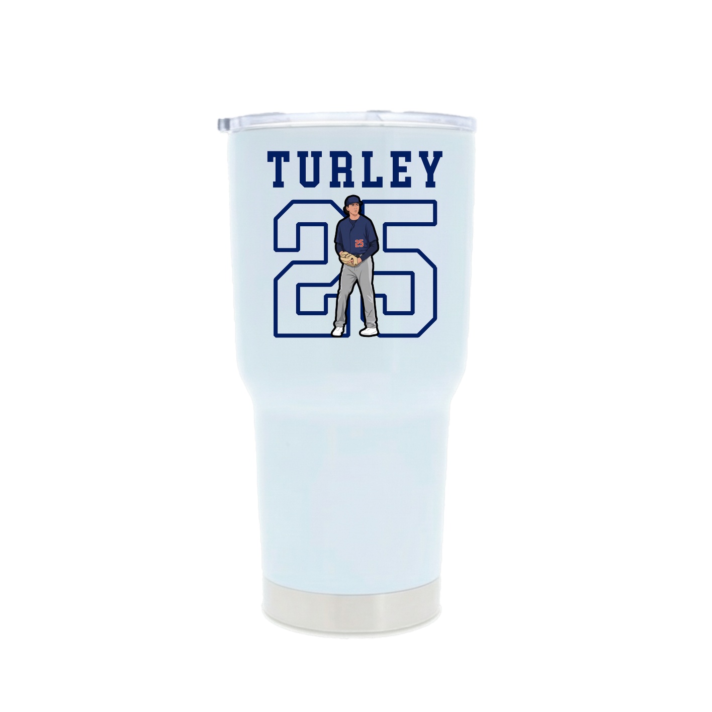 30oz Stainless Steel Tumbler — Shirsey in White