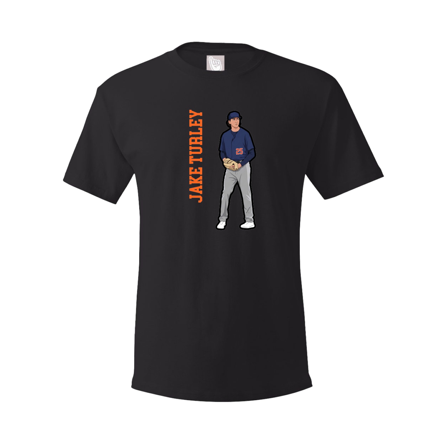 Youth Tee — Name Vertical in Black
