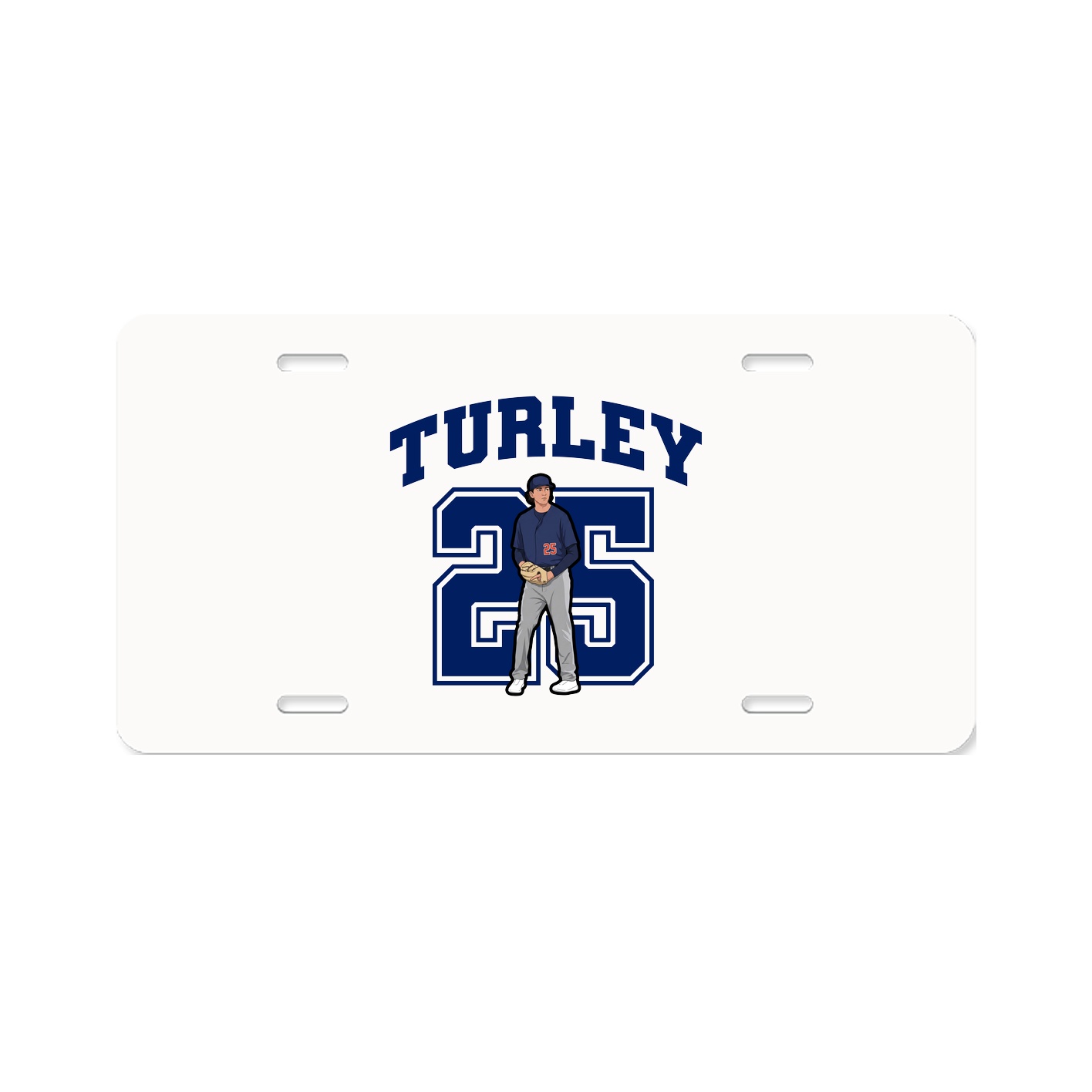 License Plate — Number in Classic