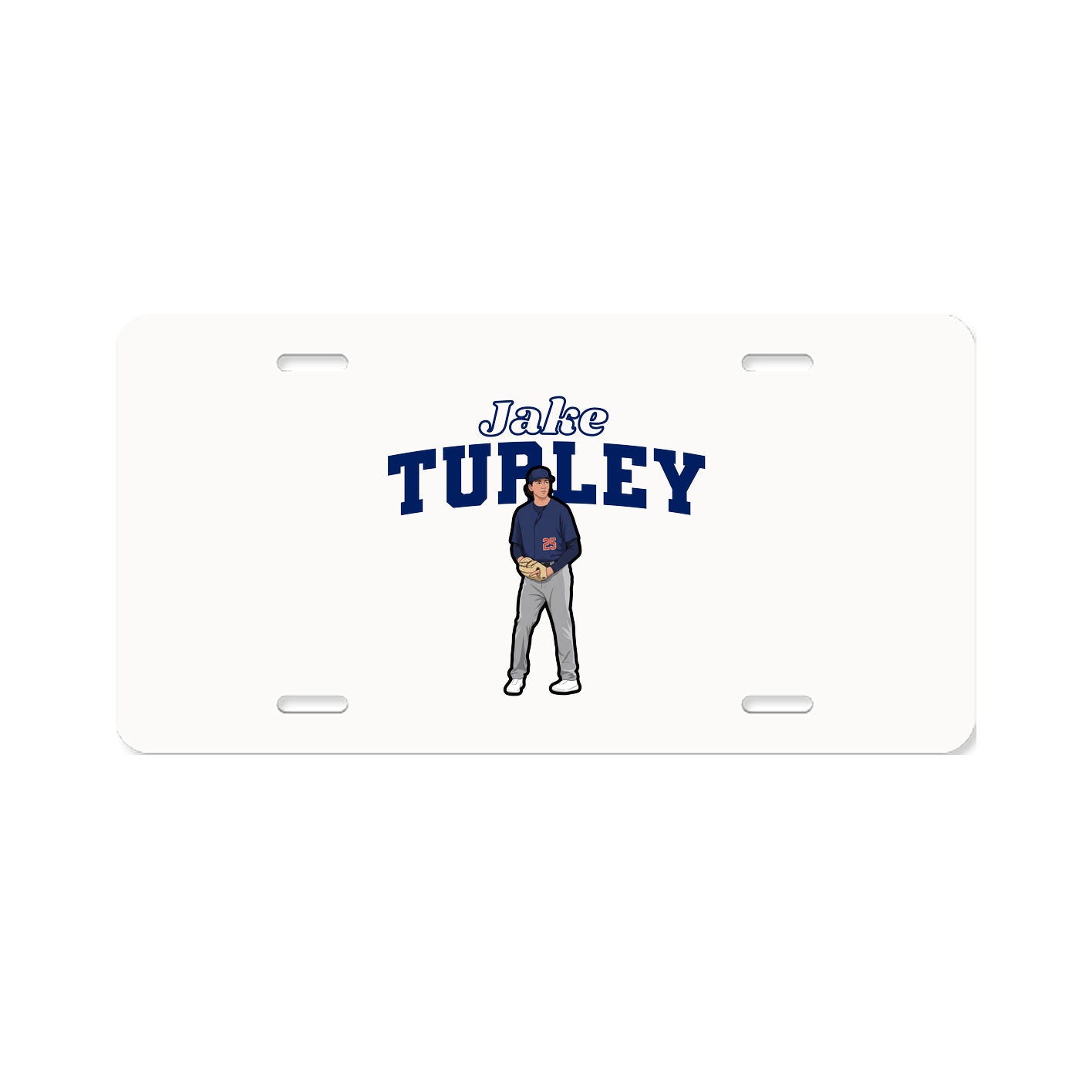 License Plate — Name Arch in Classic