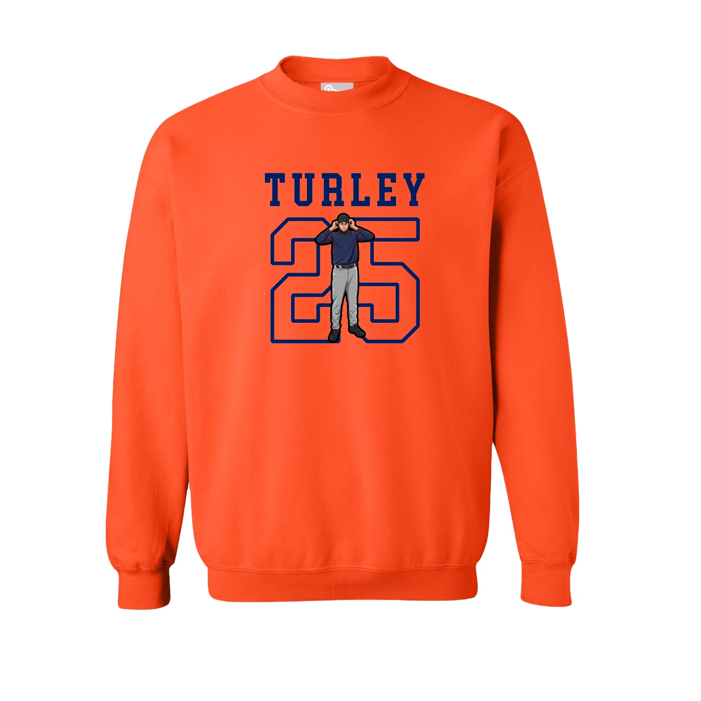 Fleece Crew — Shirsey in Orange