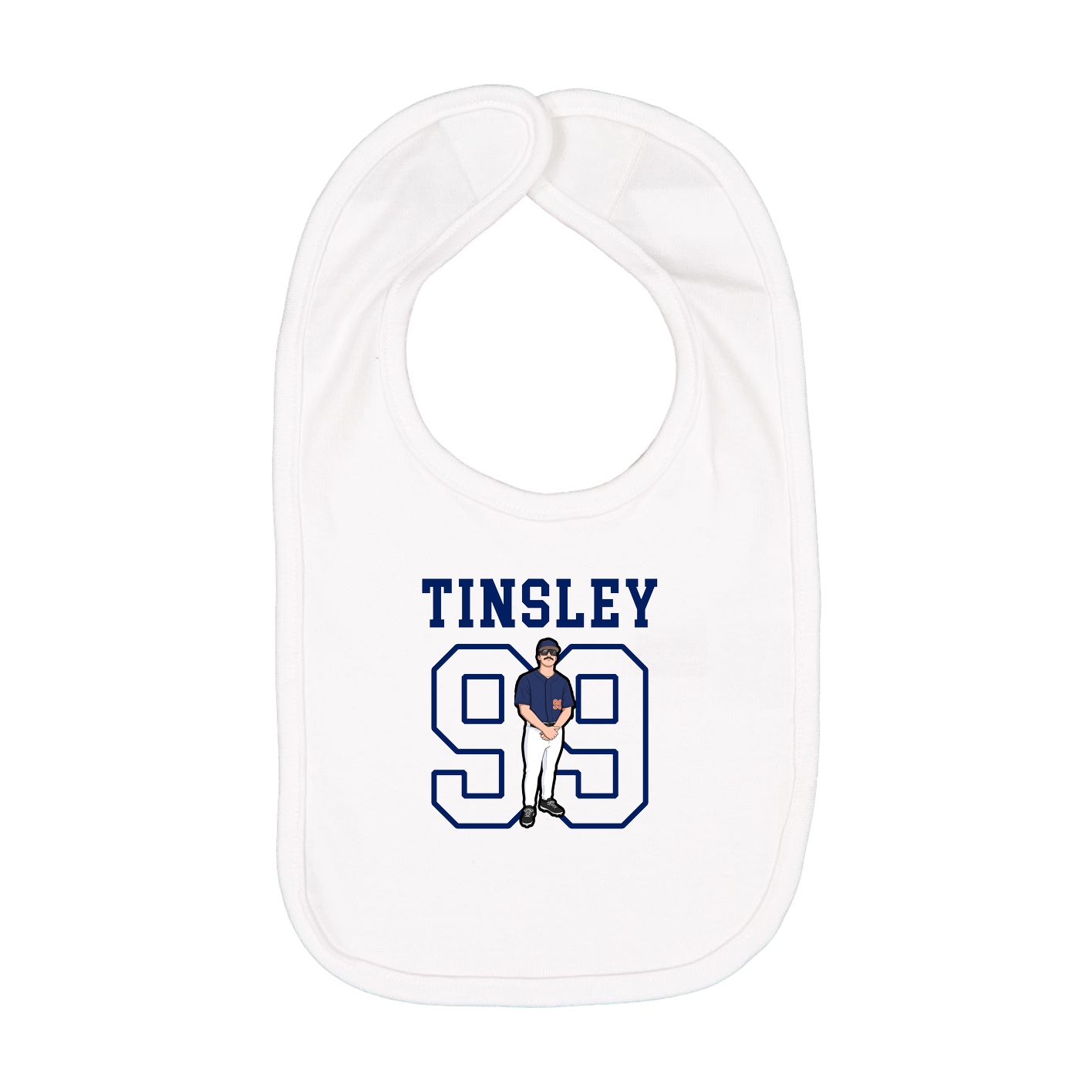 Infant Bib — Shirsey in White