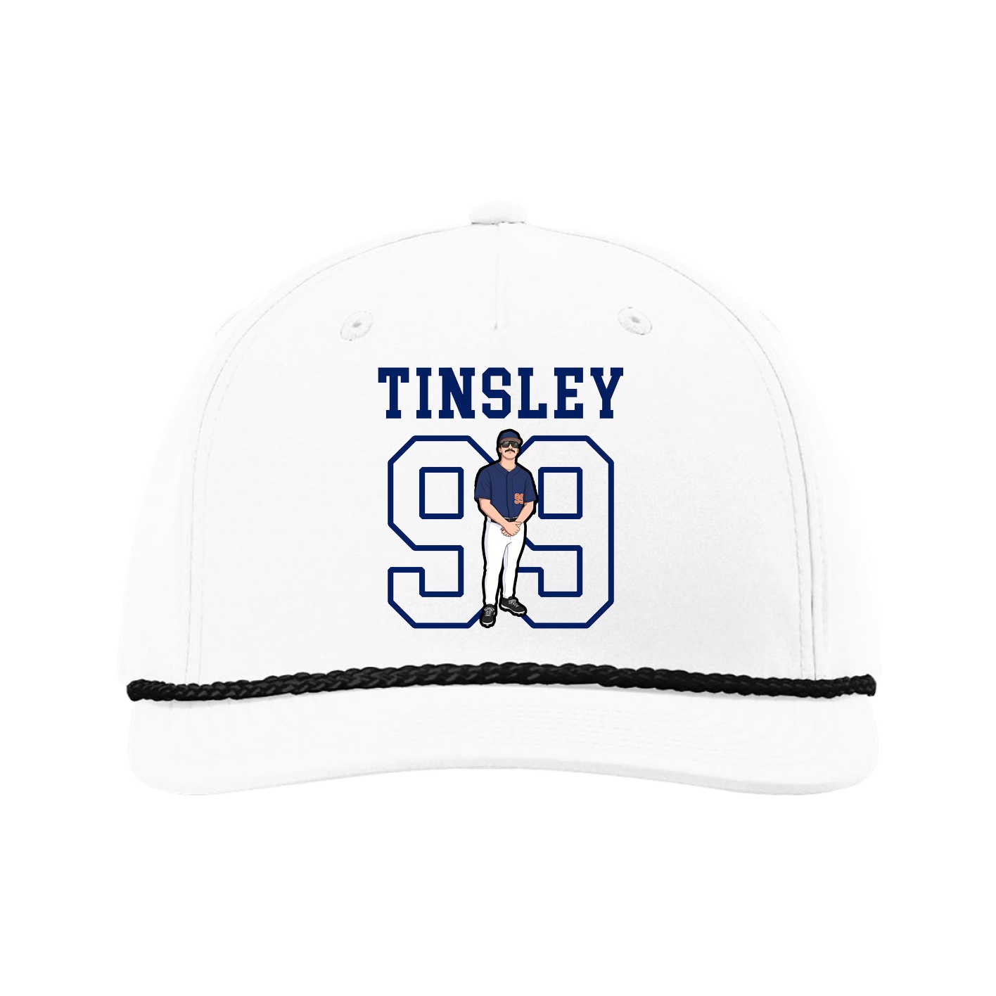 Five-Panel Classic Rope Cap — Shirsey in White