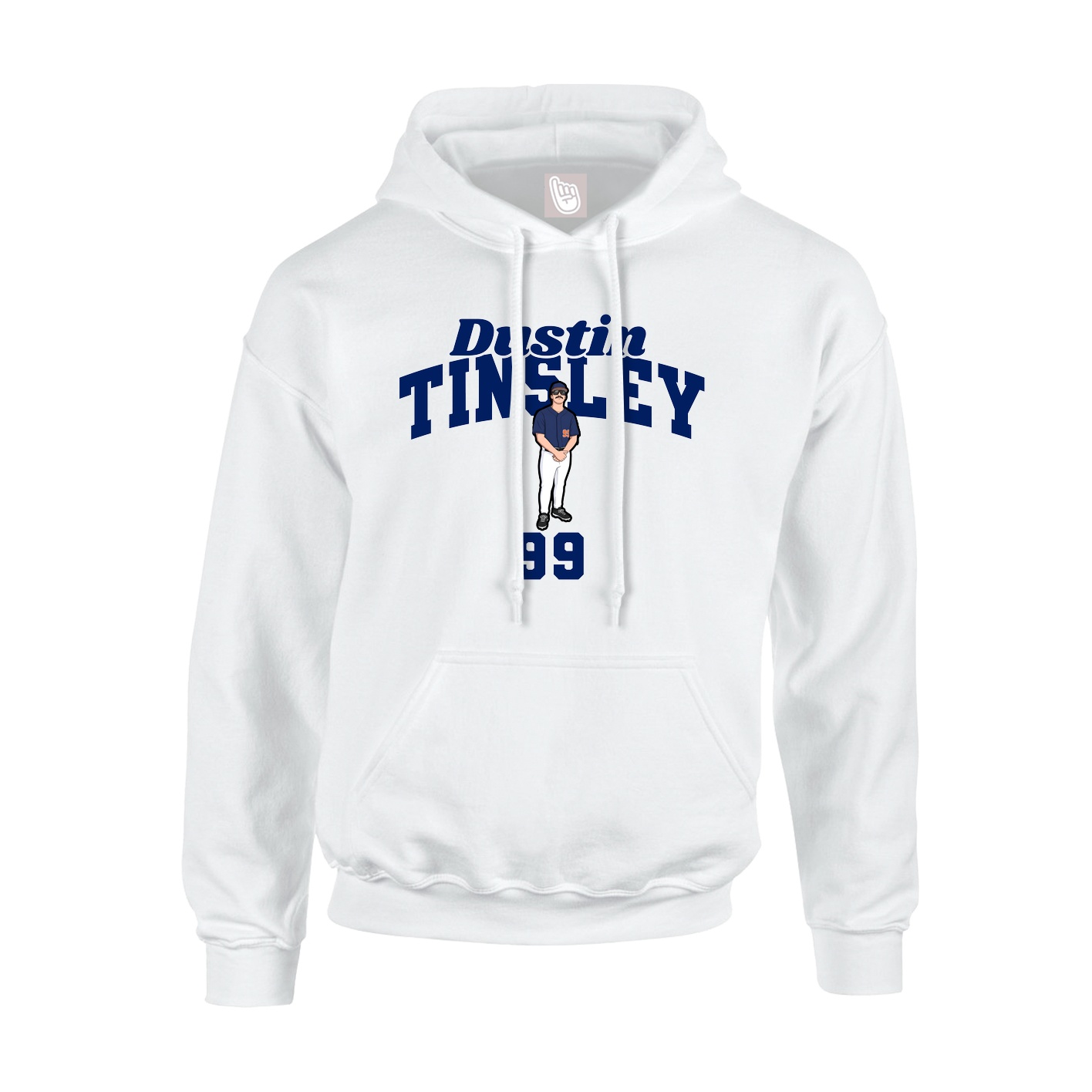 Hoodie — Signature Arch in White