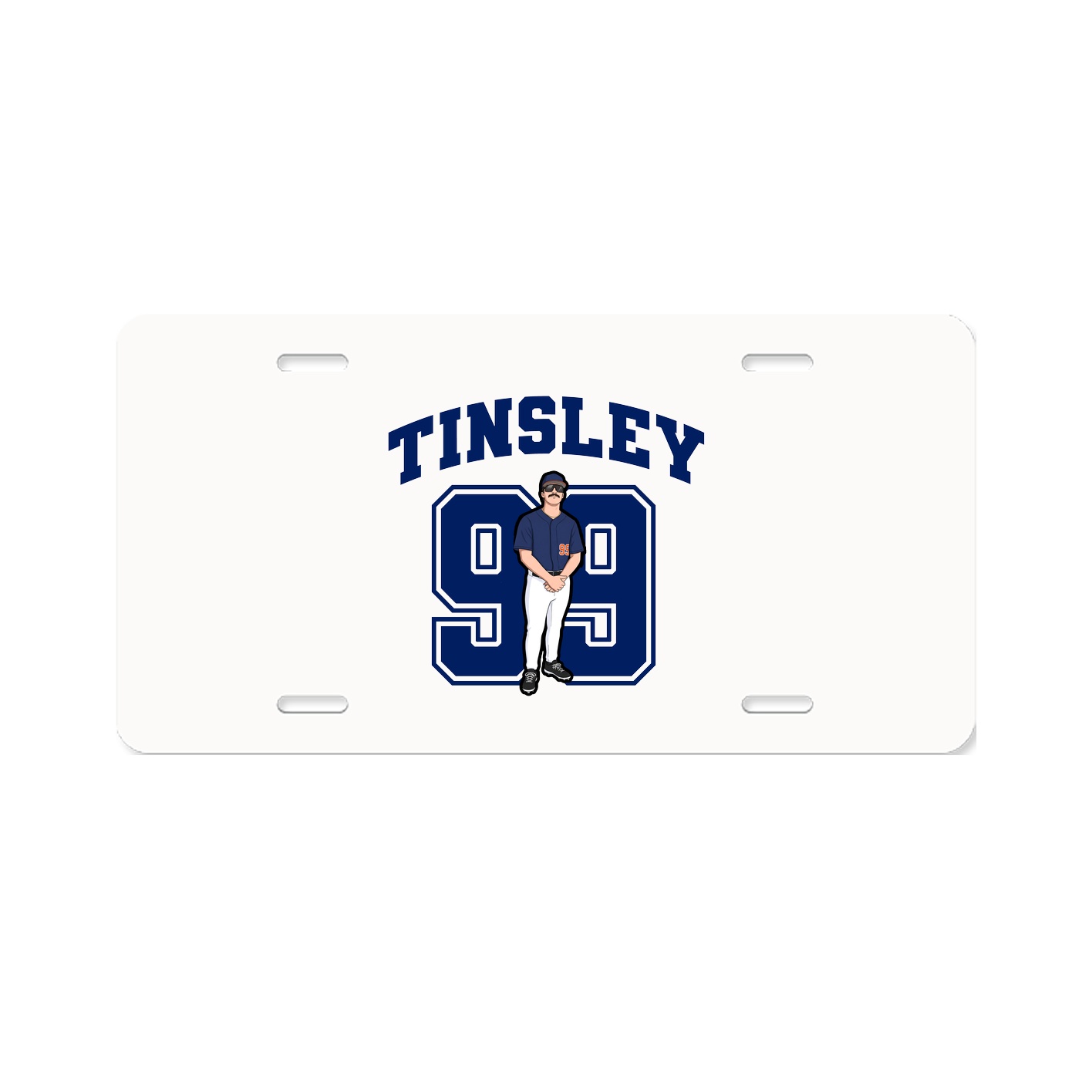 License Plate — Number in Classic