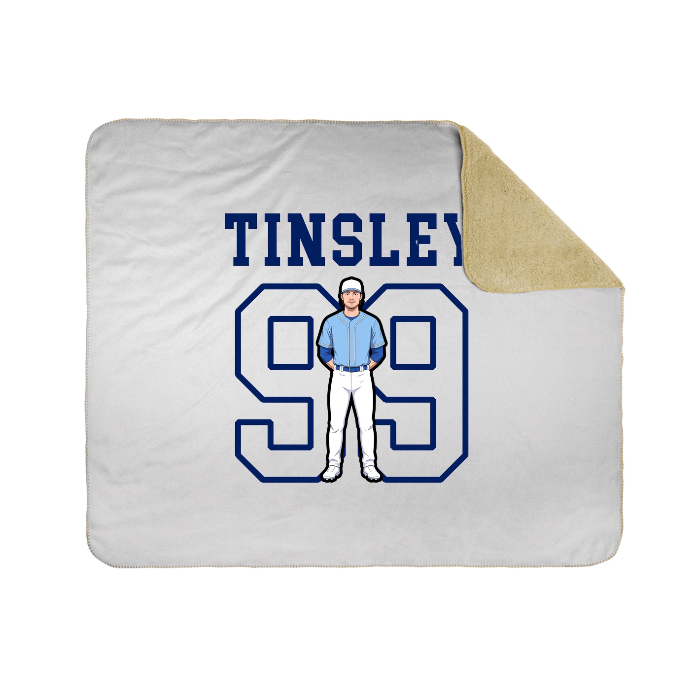 Throw Blanket — Shirsey in White