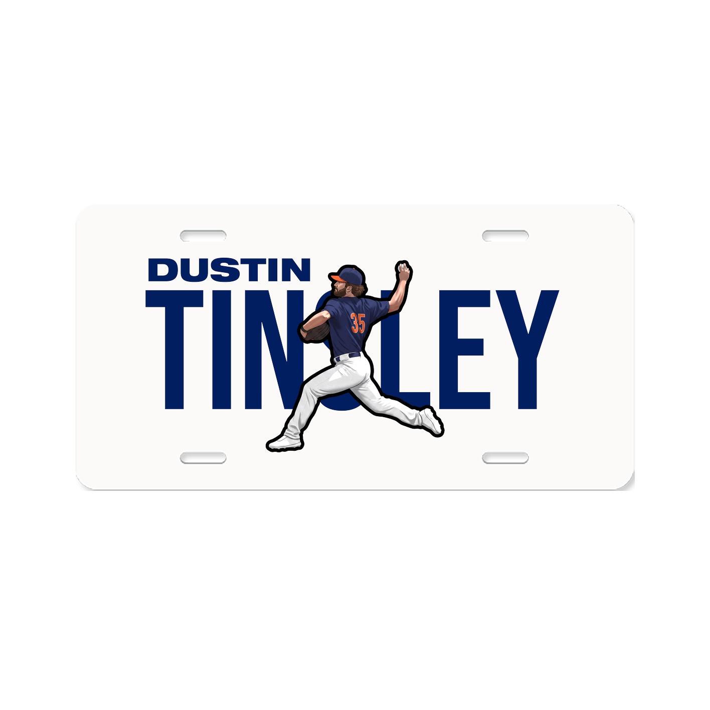 License Plate — Player Name in Classic