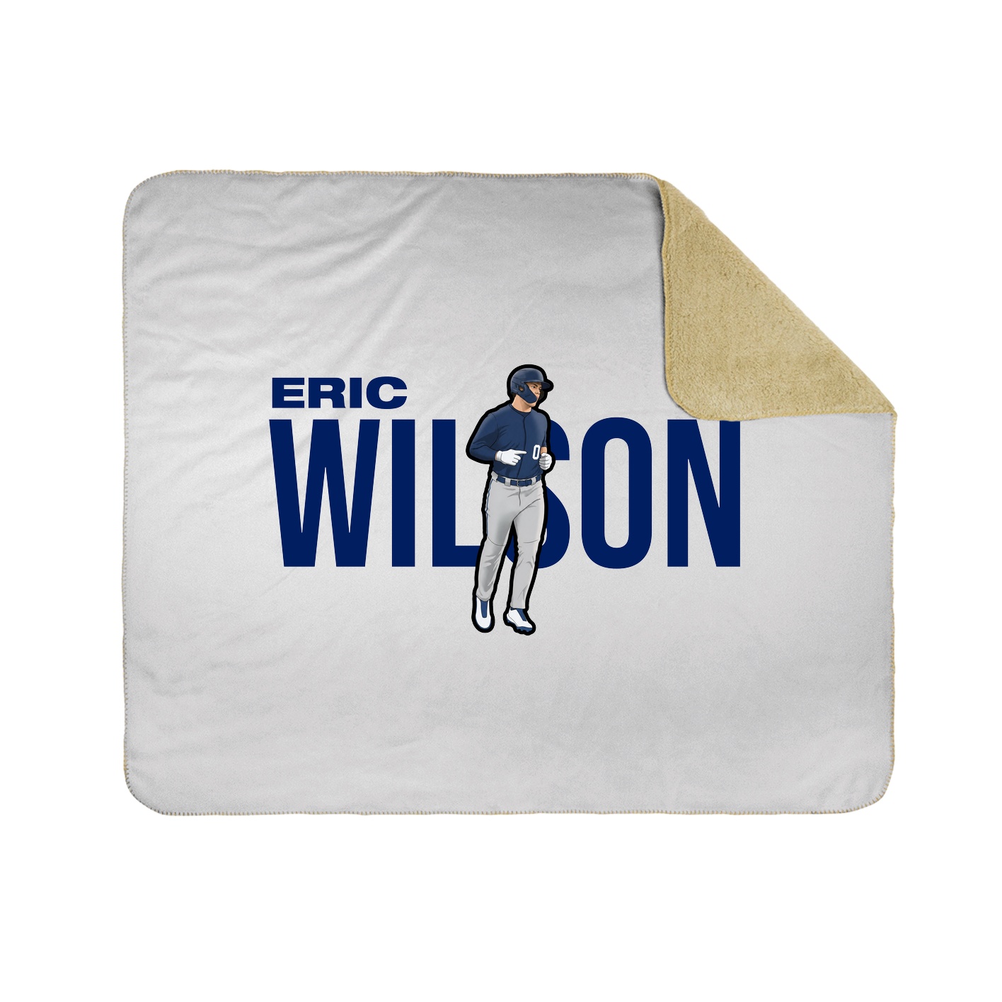 Throw Blanket — Player Name in White