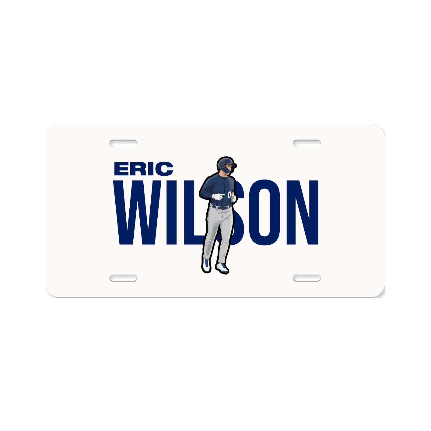 License Plate — Player Name in Classic