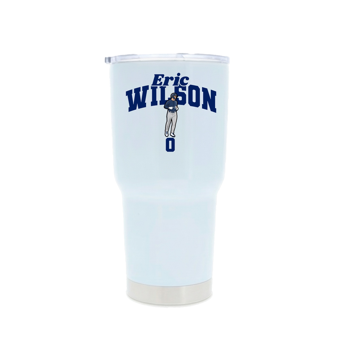 30oz Stainless Steel Tumbler — Signature Arch in White