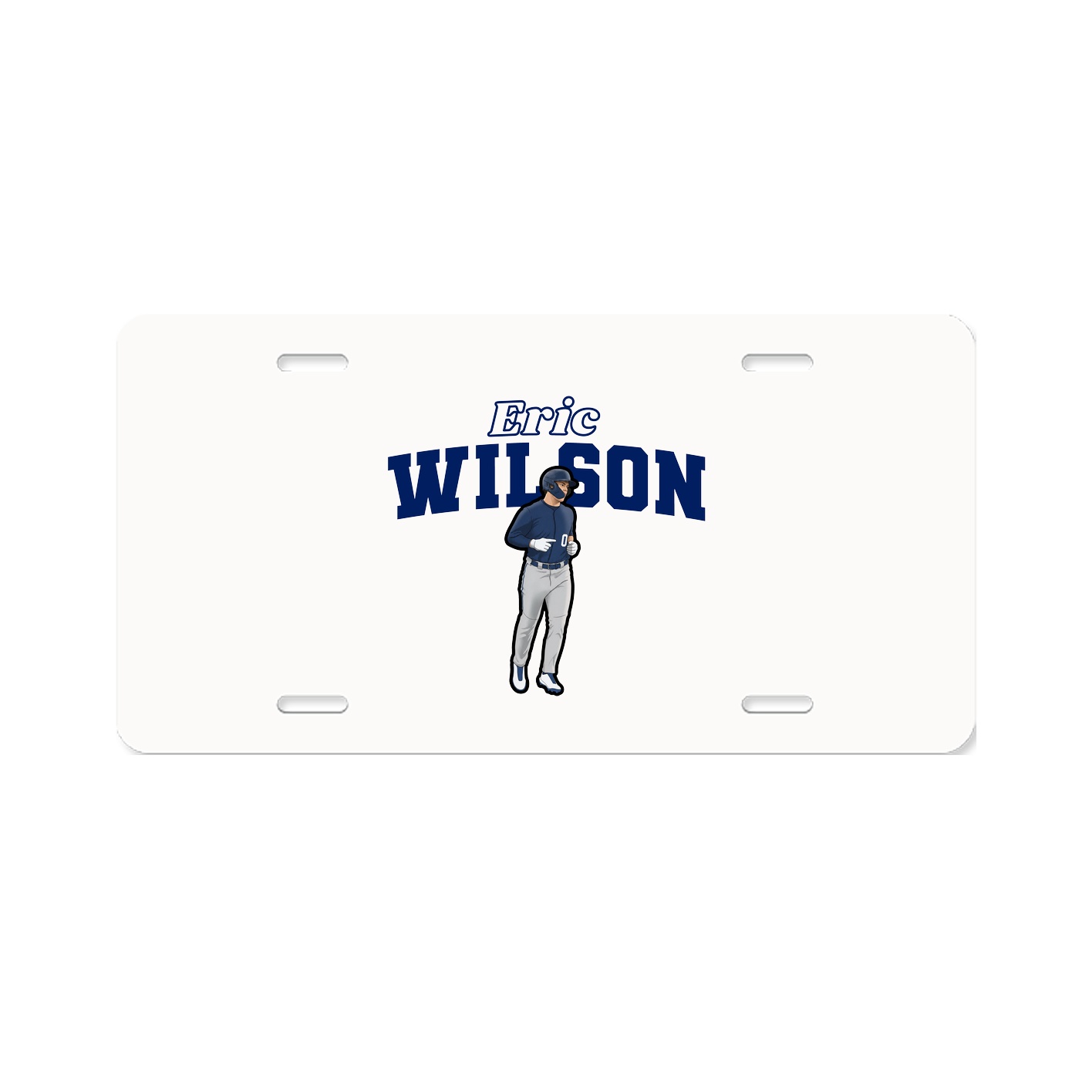 License Plate — Name Arch in Classic