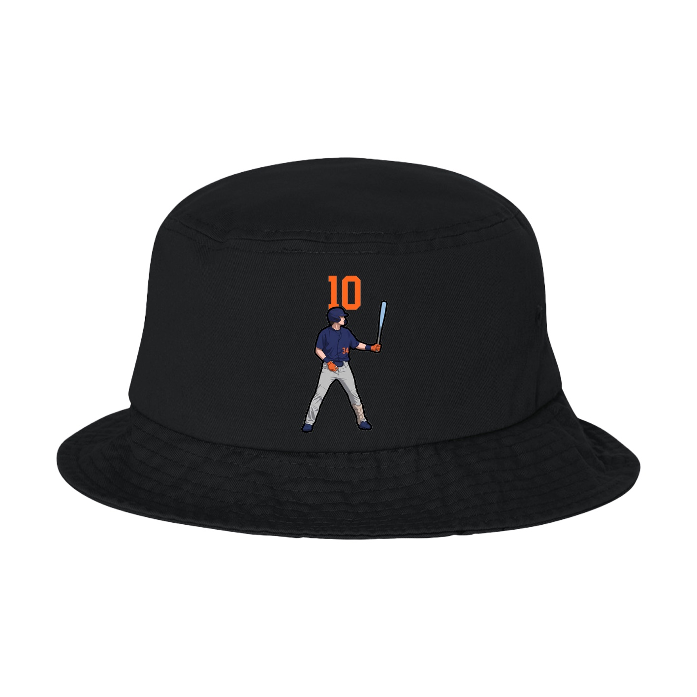 Bucket Cap — Number Top in Black
