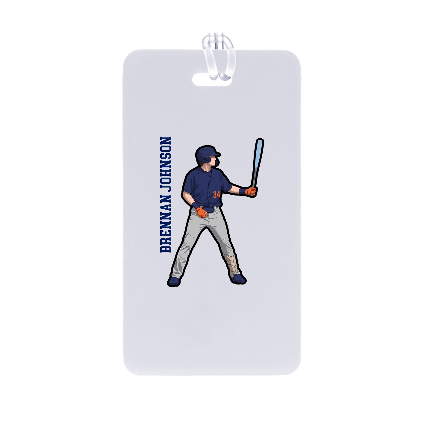 Bag Tag — Name Vertical in Classic