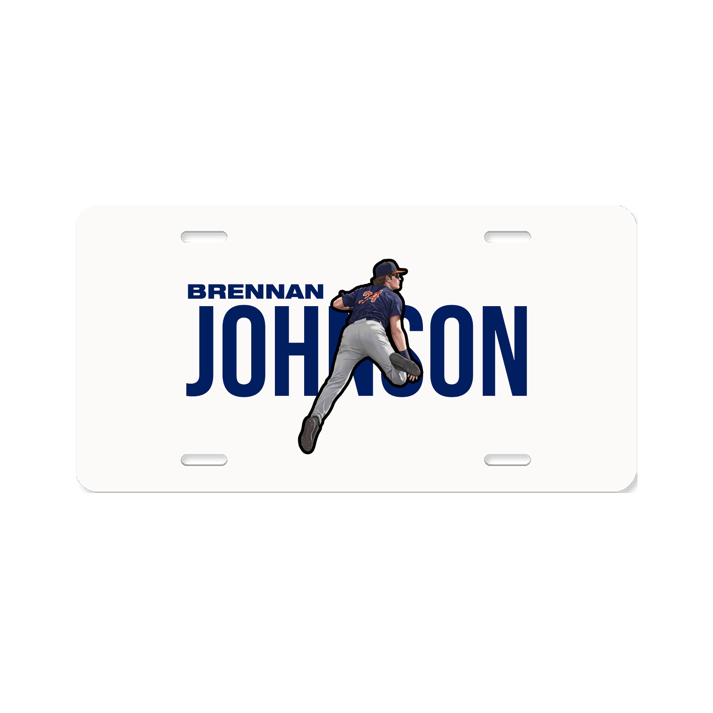 License Plate — Player Name in Classic