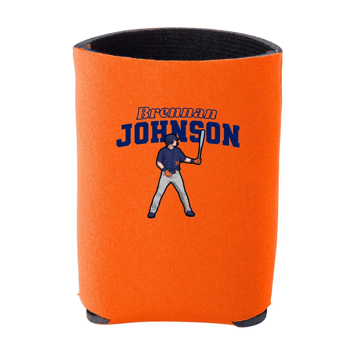 Can Holder — Name Arch in Orange