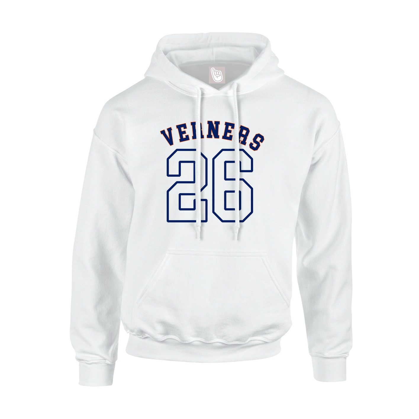 Hoodie — Shirsey Arch in White
