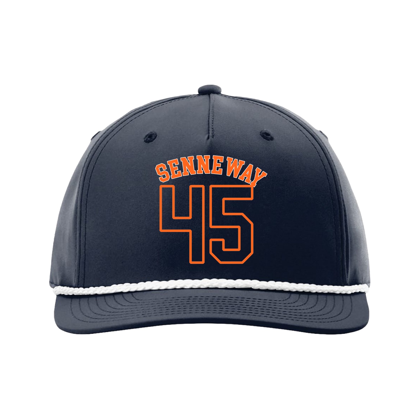 Five-Panel Classic Rope Cap — Shirsey Arch in Navy