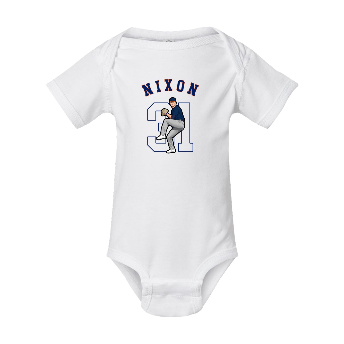 Baby Onesie — Shirsey Arch in White