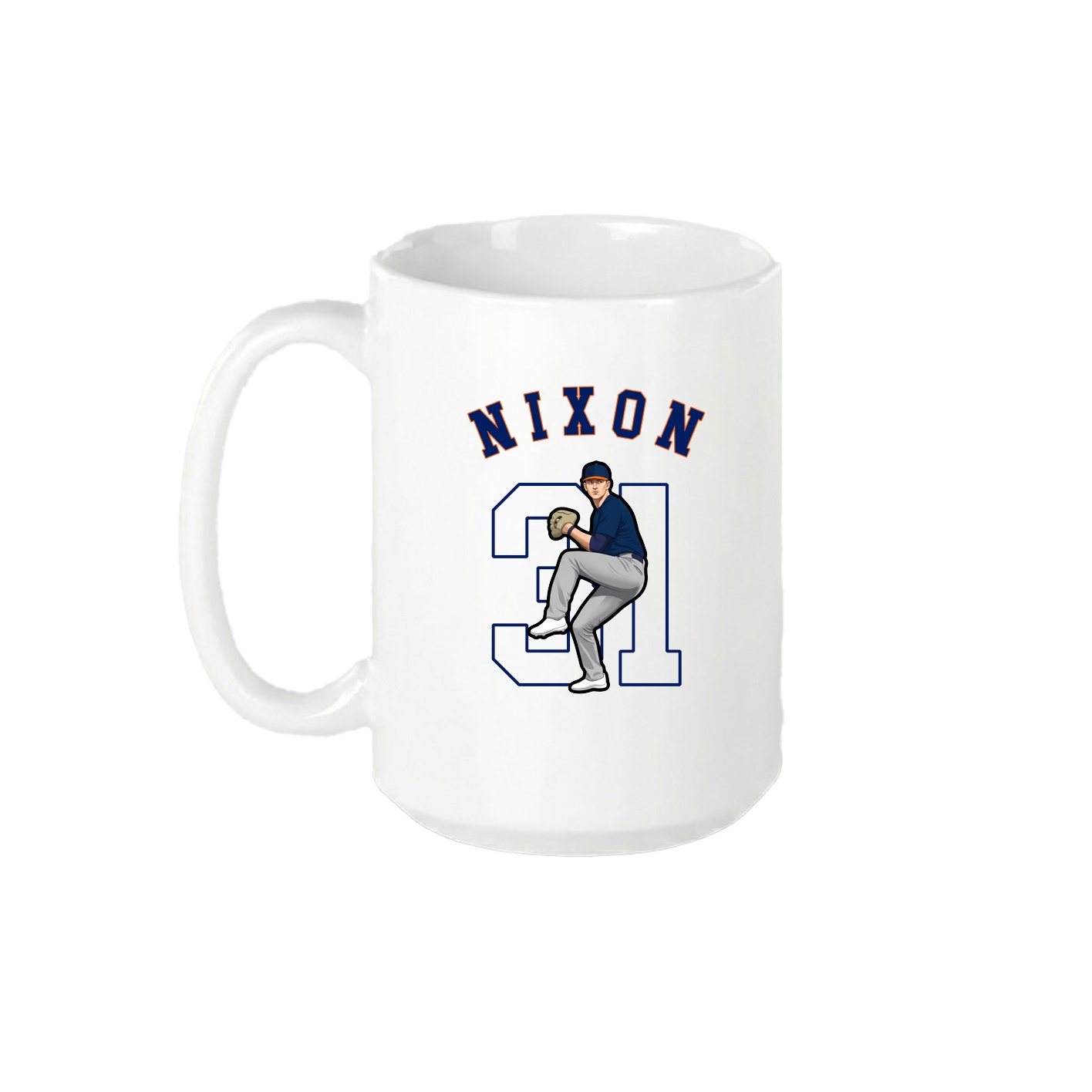 15oz Coffee Mug — Shirsey Arch in White