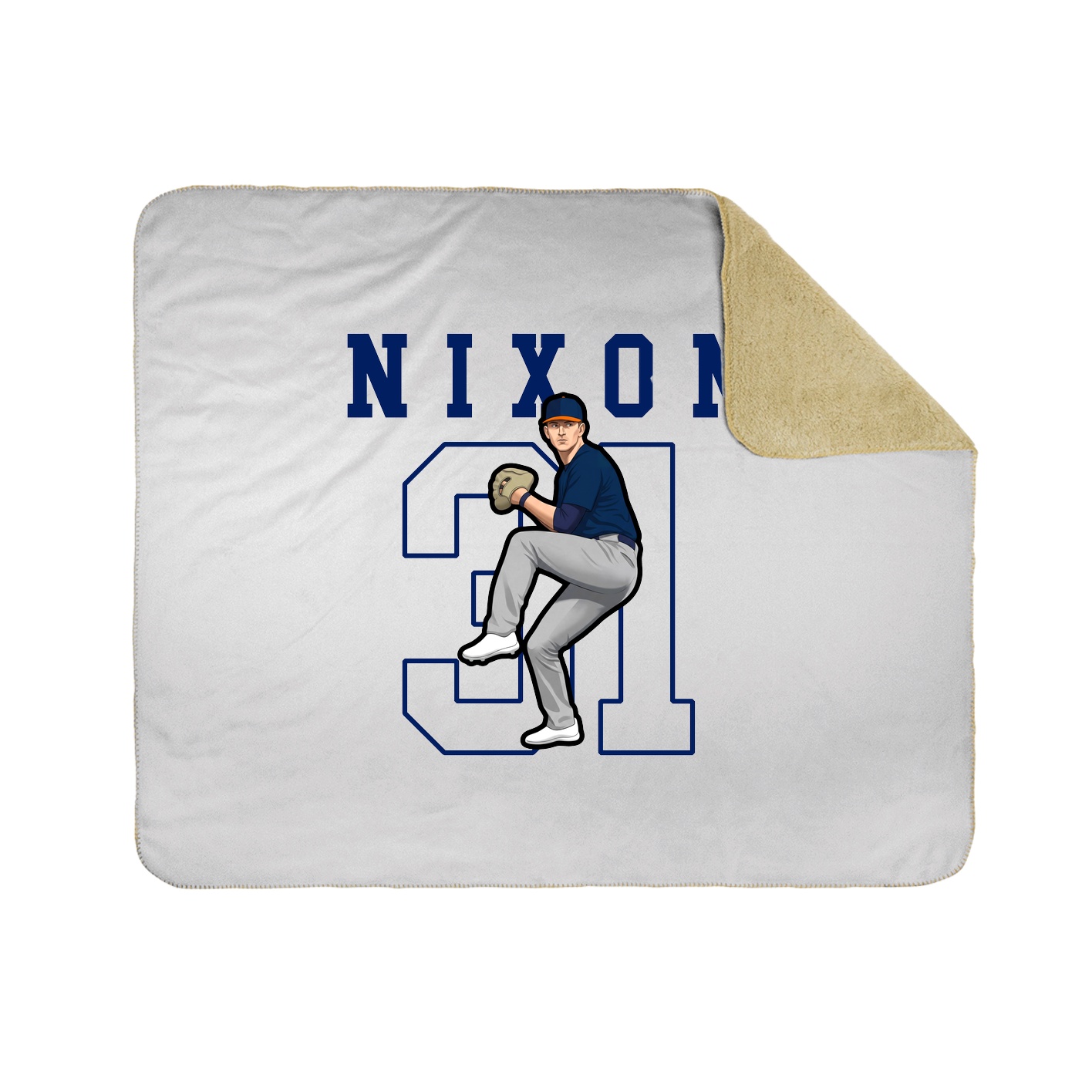 50x60 Sherpa Lined Throw Blanket