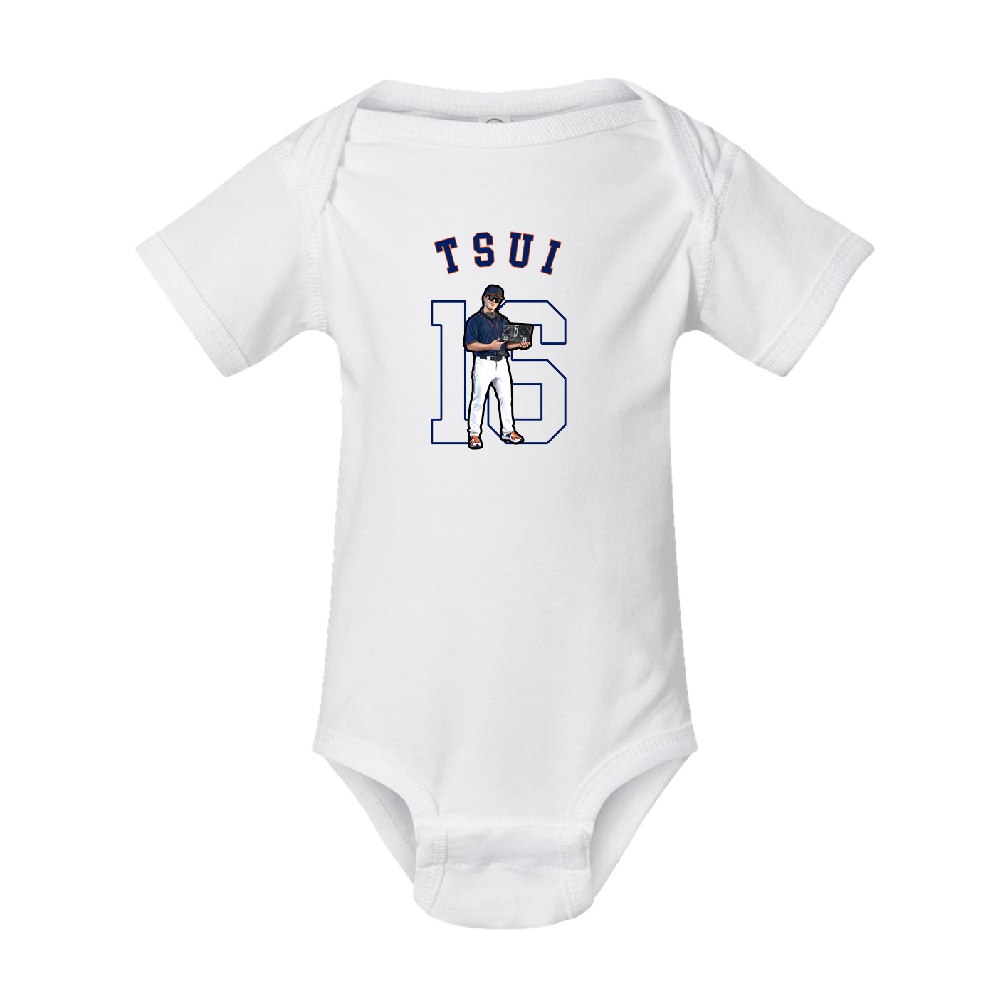 Baby Onesie — Shirsey Arch in White