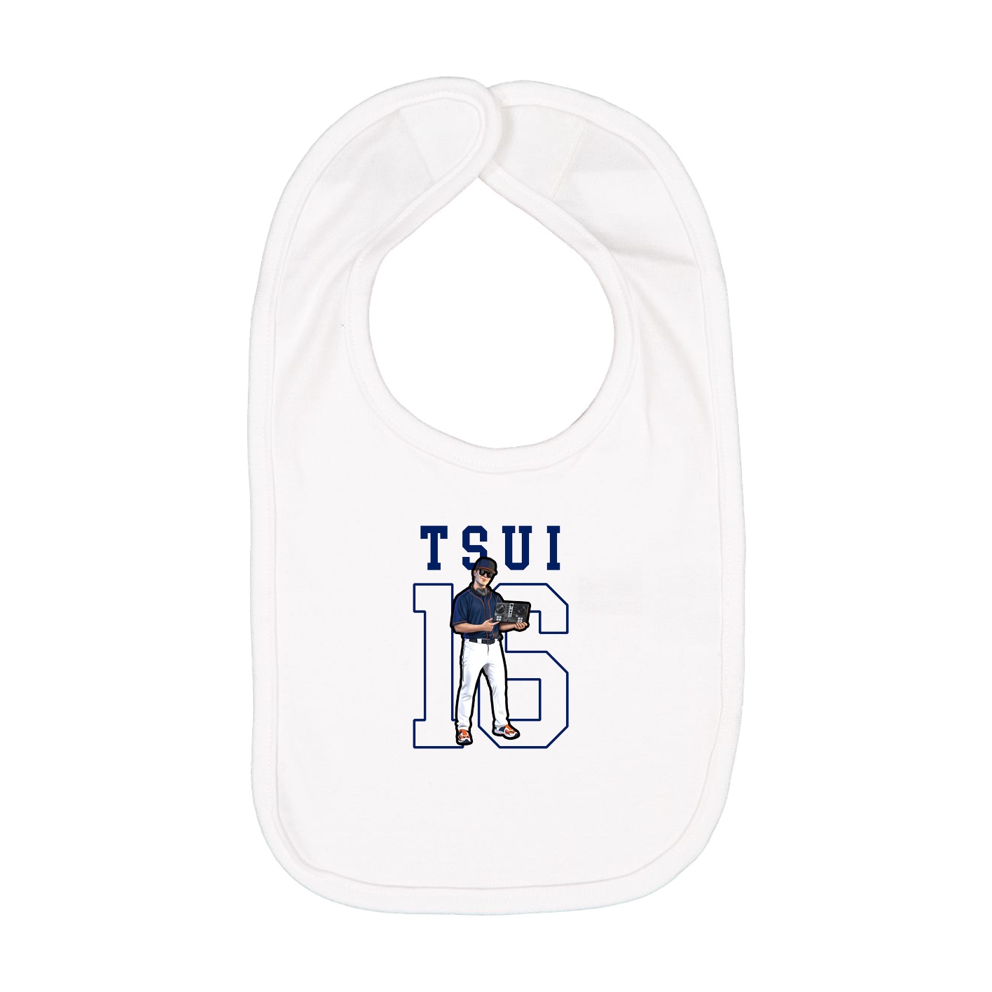 Infant Bib — Shirsey in White