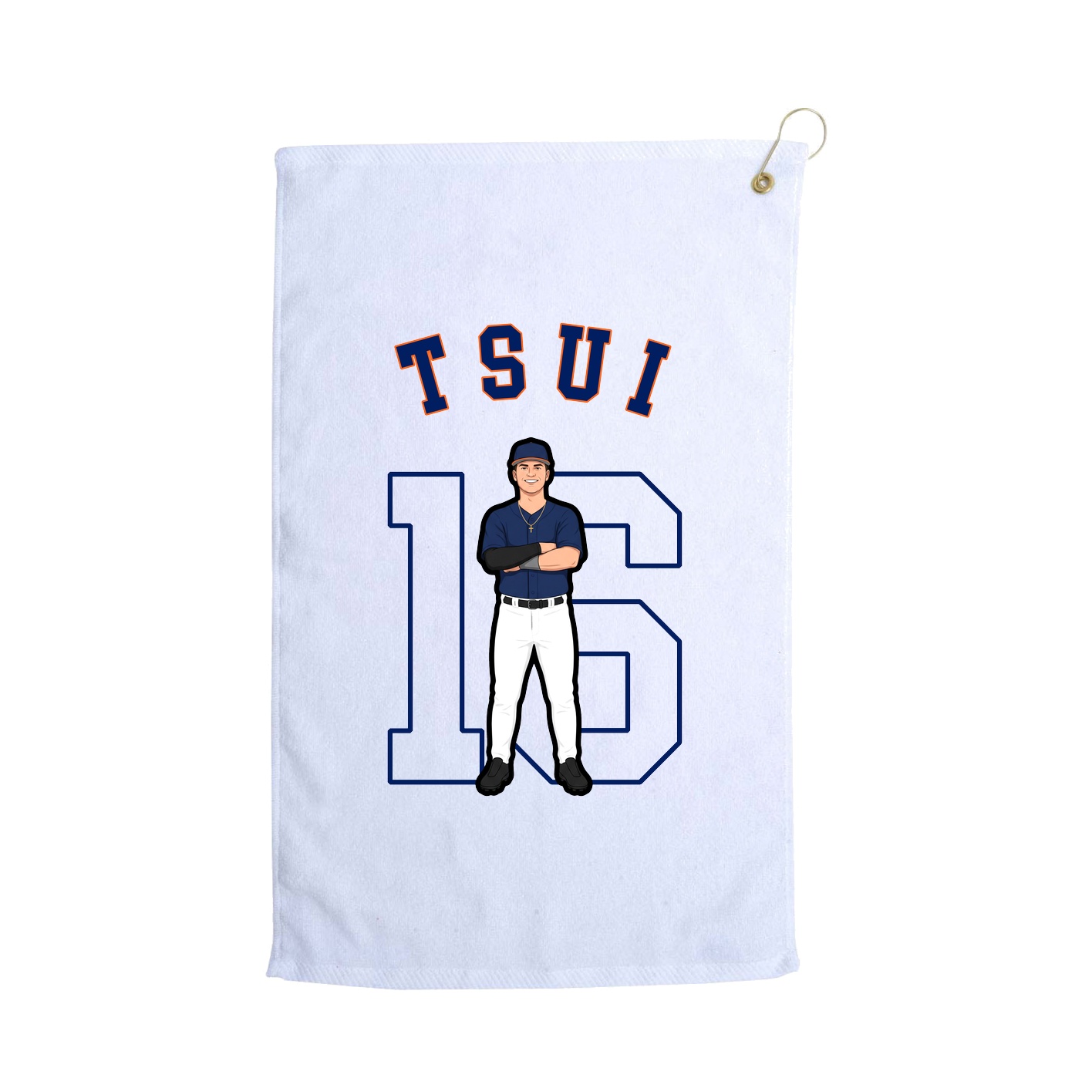Golf Towel — Shirsey Arch in White